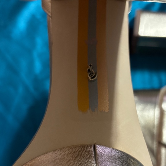 Sam Edelman Gold Platform Heels - Picture 2 of 9